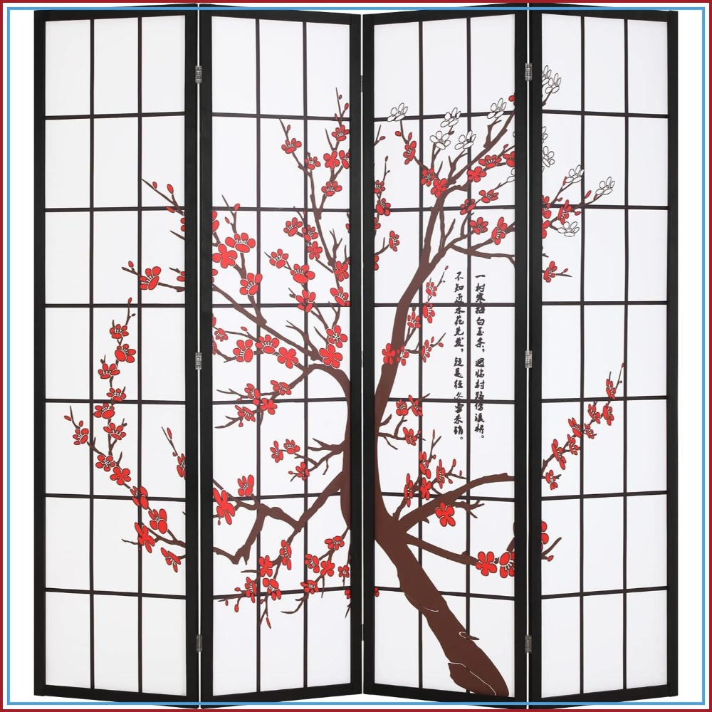 Shoji Screen Divider - FDW 6Ft Folding Privacy Divider 4