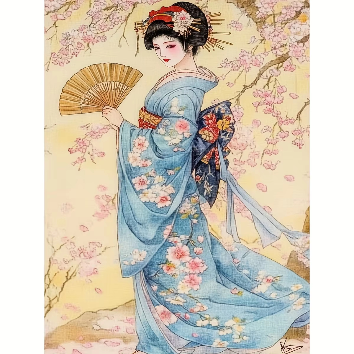 Japanese Lifestyle Game - Digital Oil Painting By Numbers Japanese-style