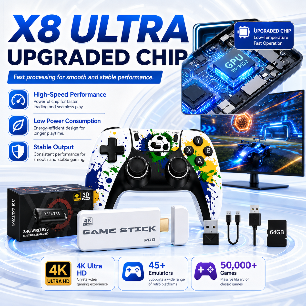 Japanese Lifestyle Game - X8 Ultra 4K Game Console 50000
