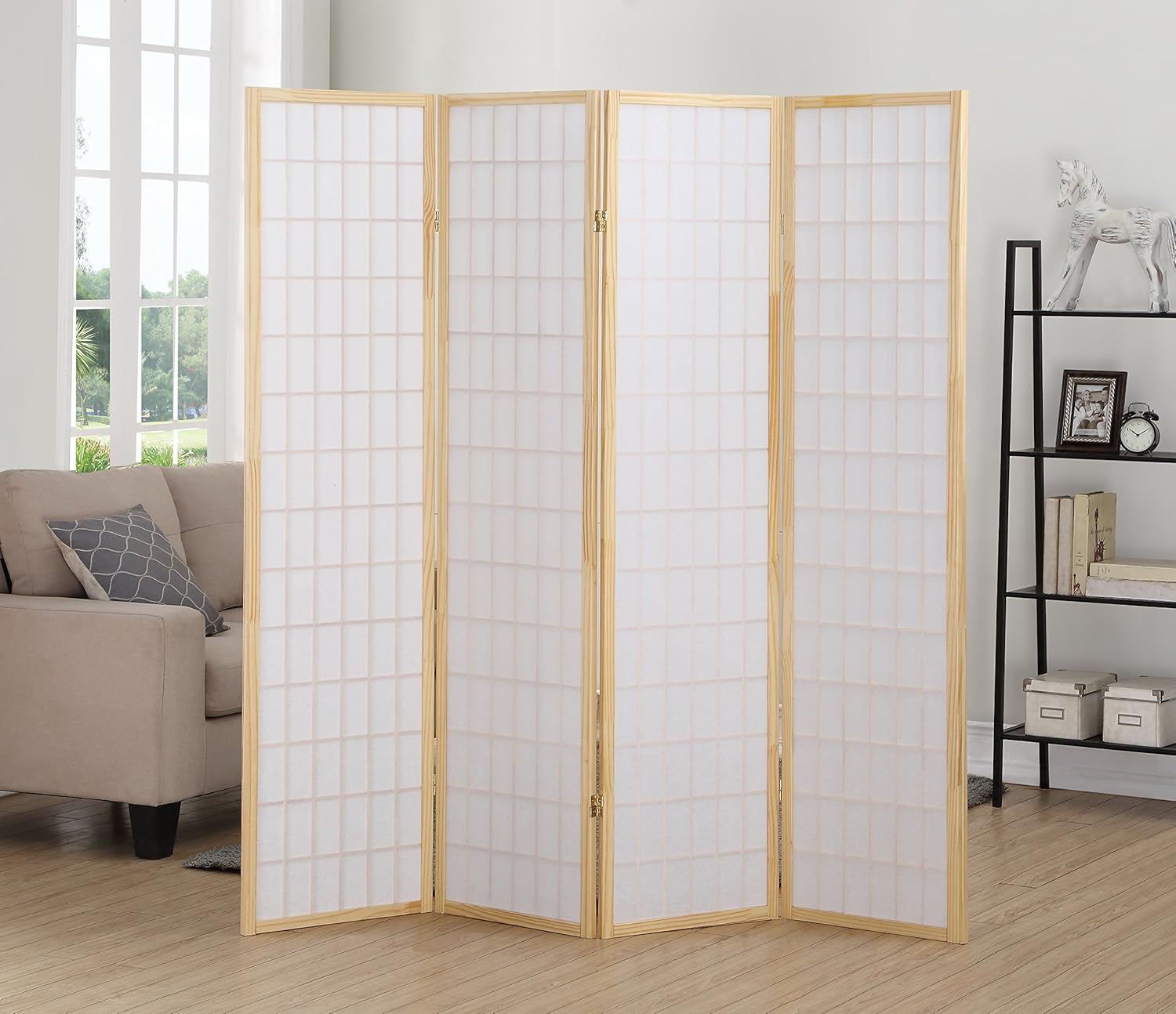 4 Panel Room Divider Screen wi - Shoji Screen Divider ulasan dan harga
