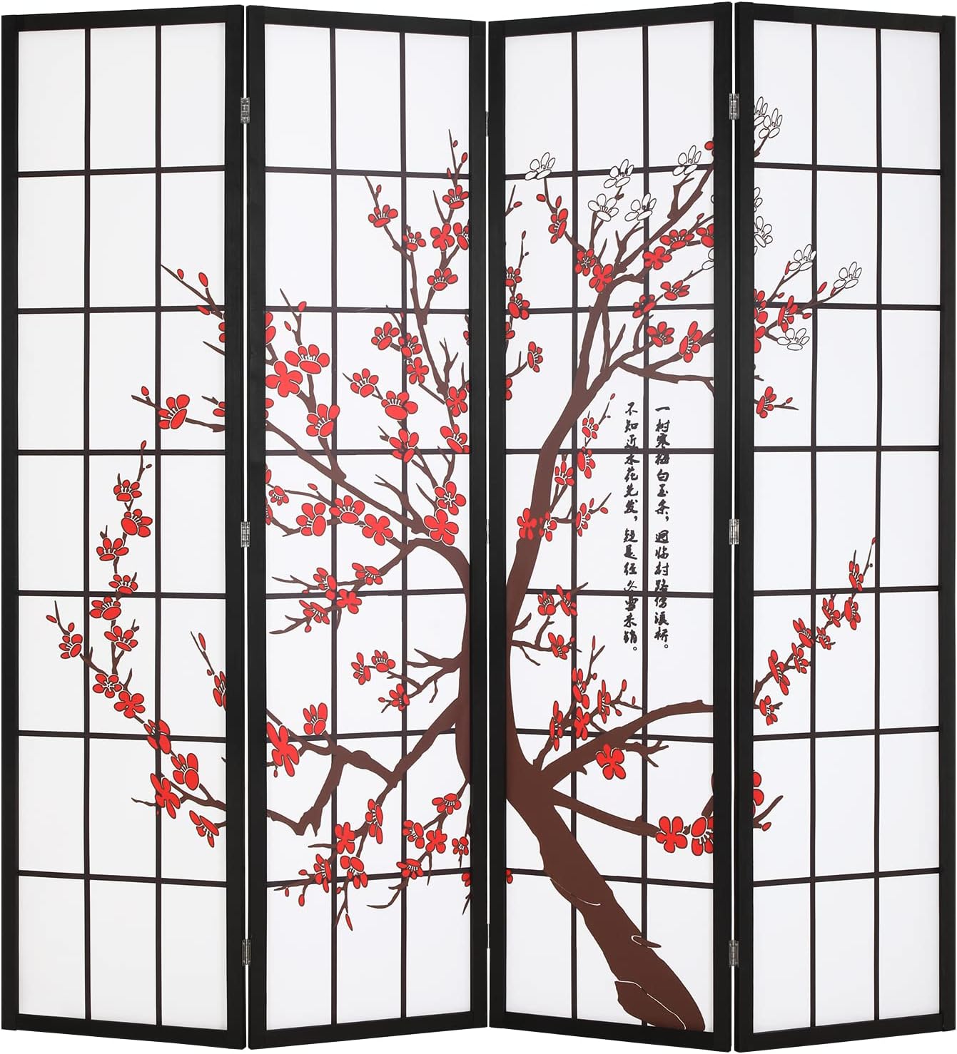 4 Panel Shoji Room Divider 6Ft - Shoji Screen Divider ulasan dan harga