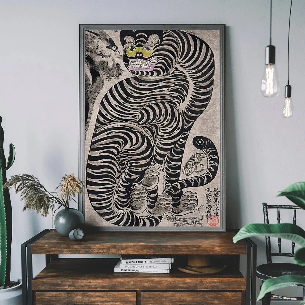 Vintage Japanese Tiger Cat Mus - Japanese Lifestyle Gifts ulasan dan harga