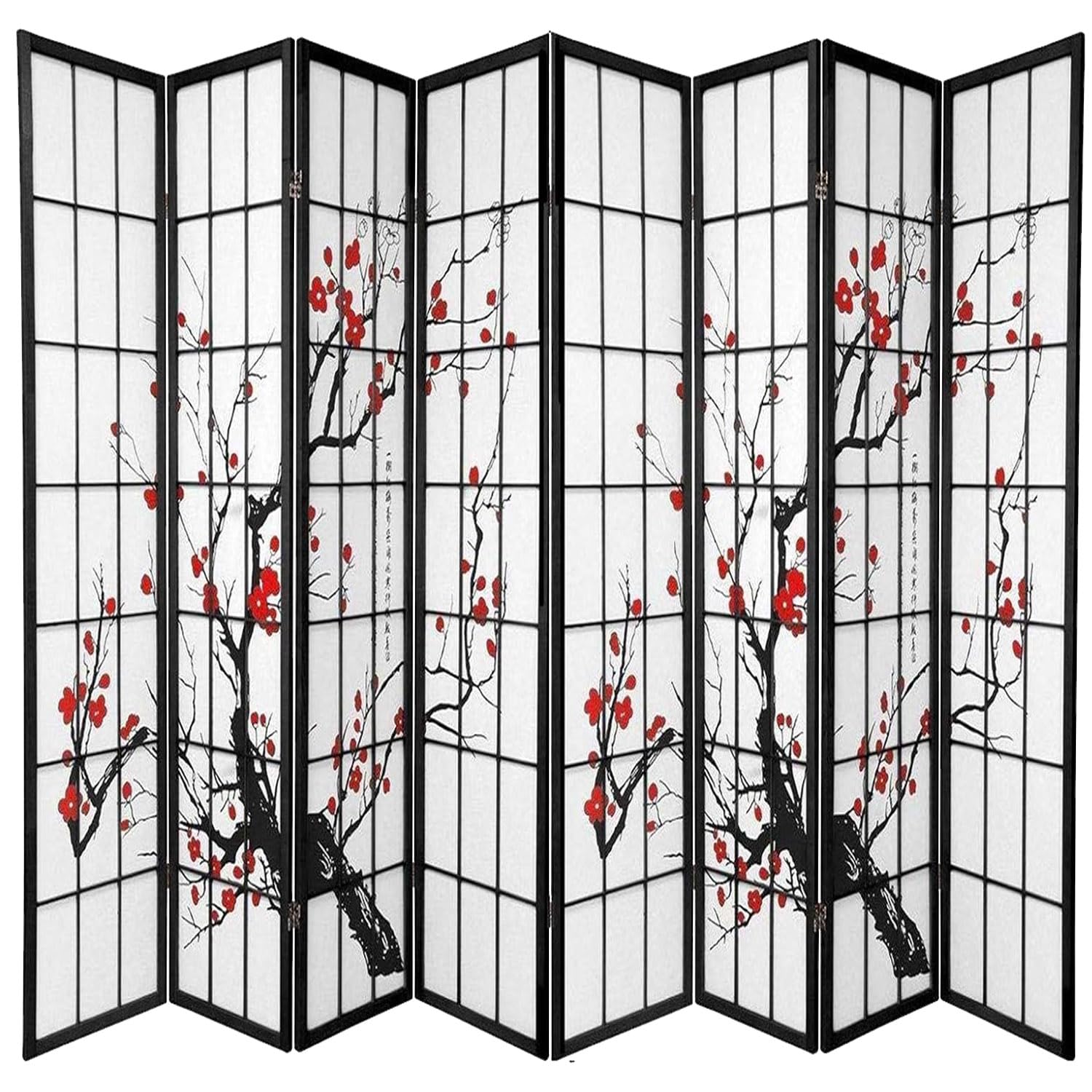 8   Por  Foldable Plum Blossom - Shoji Screen Divider ulasan dan harga