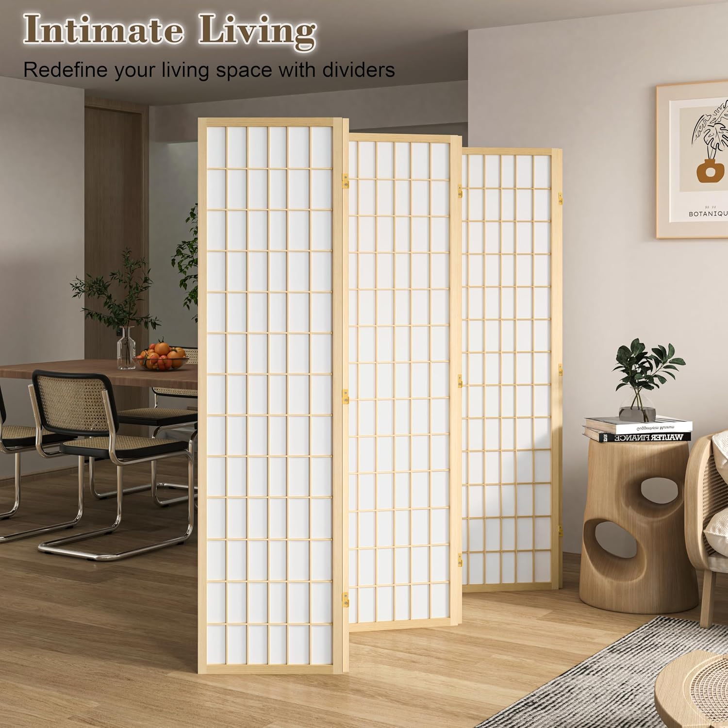 6 Panel Room Divider, Folding  - Shoji Screen Divider ulasan dan harga
