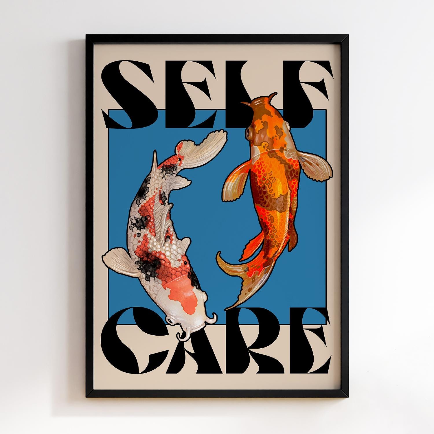 Japanese Red Koi Fish Canvas P - Japanese Lifestyle Gifts ulasan dan harga