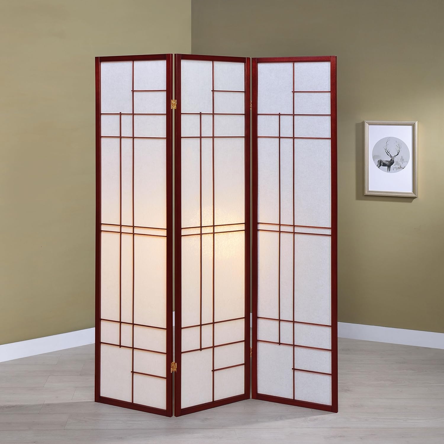 3-Panel Room Divider Folding S - Shoji Screen Divider ulasan dan harga