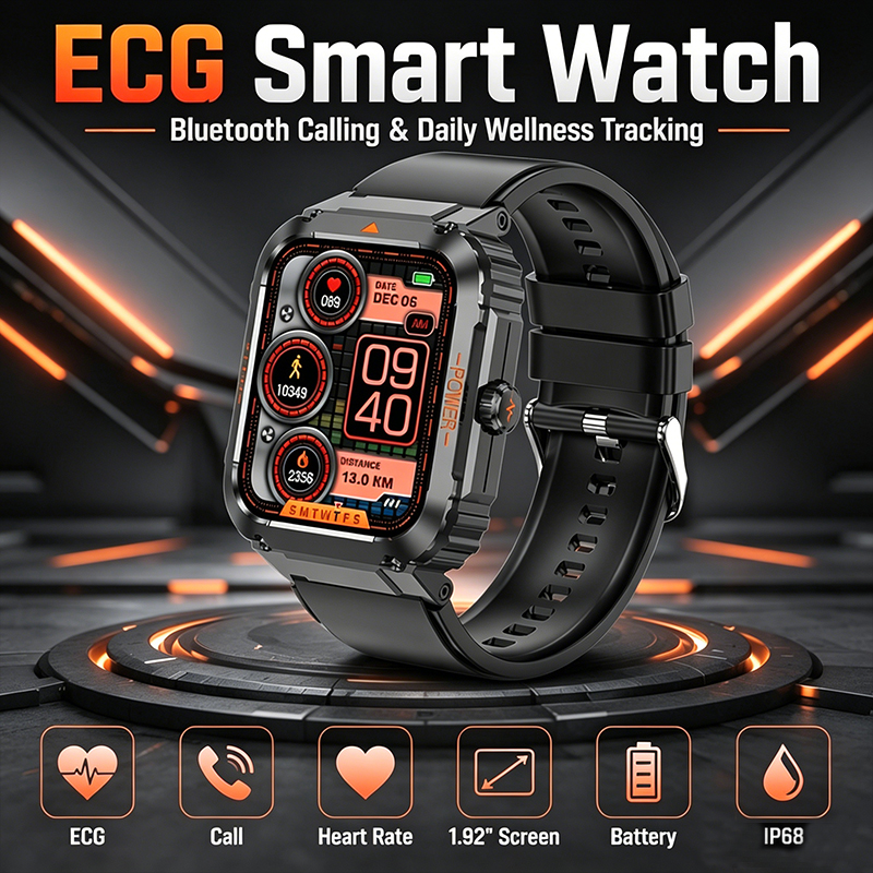 GEJIAN ECG+PPG Sports Style He - Japanese Lifestyle Health ulasan dan harga