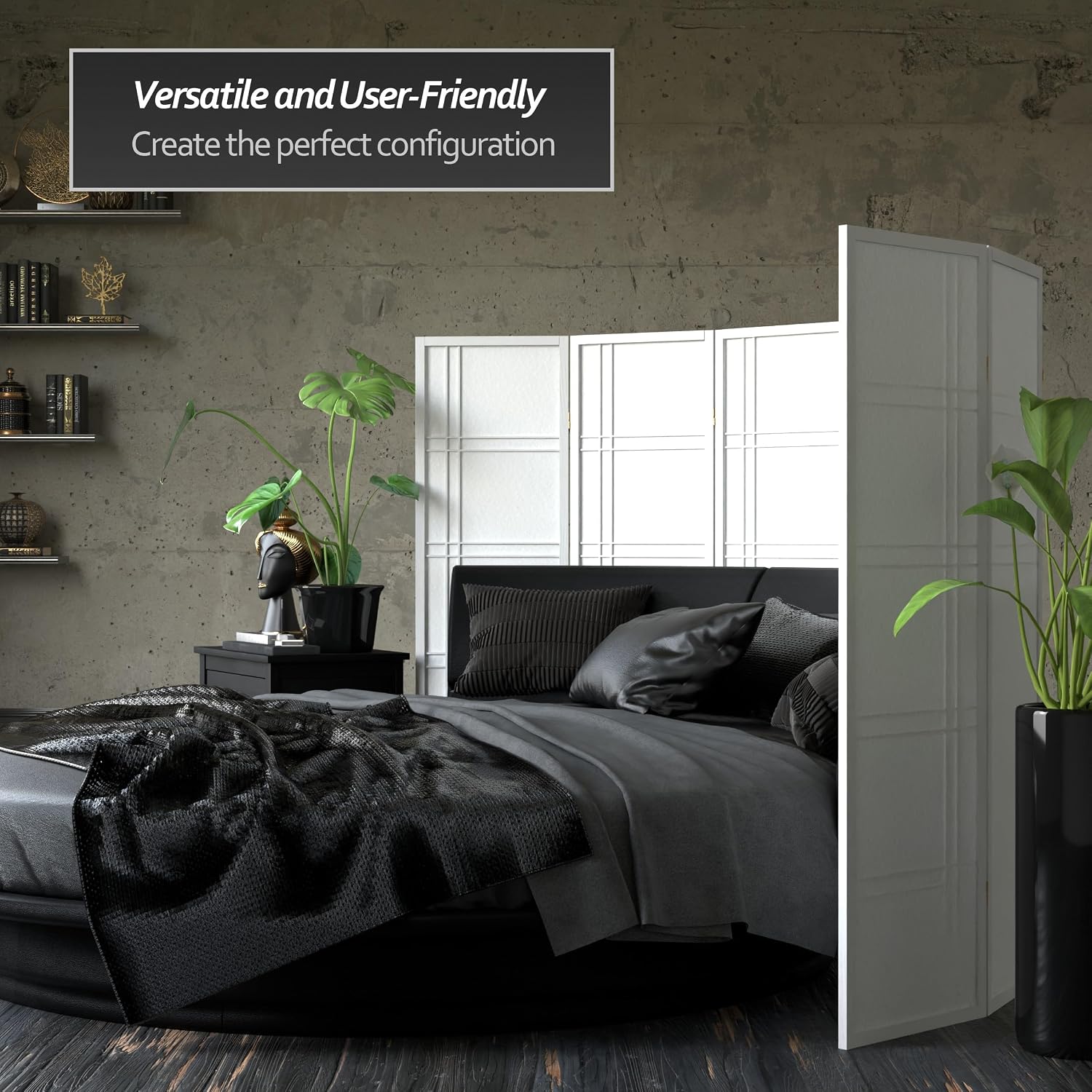5-Panel White Shoji Screen Roo - Shoji Screen Divider ulasan dan harga